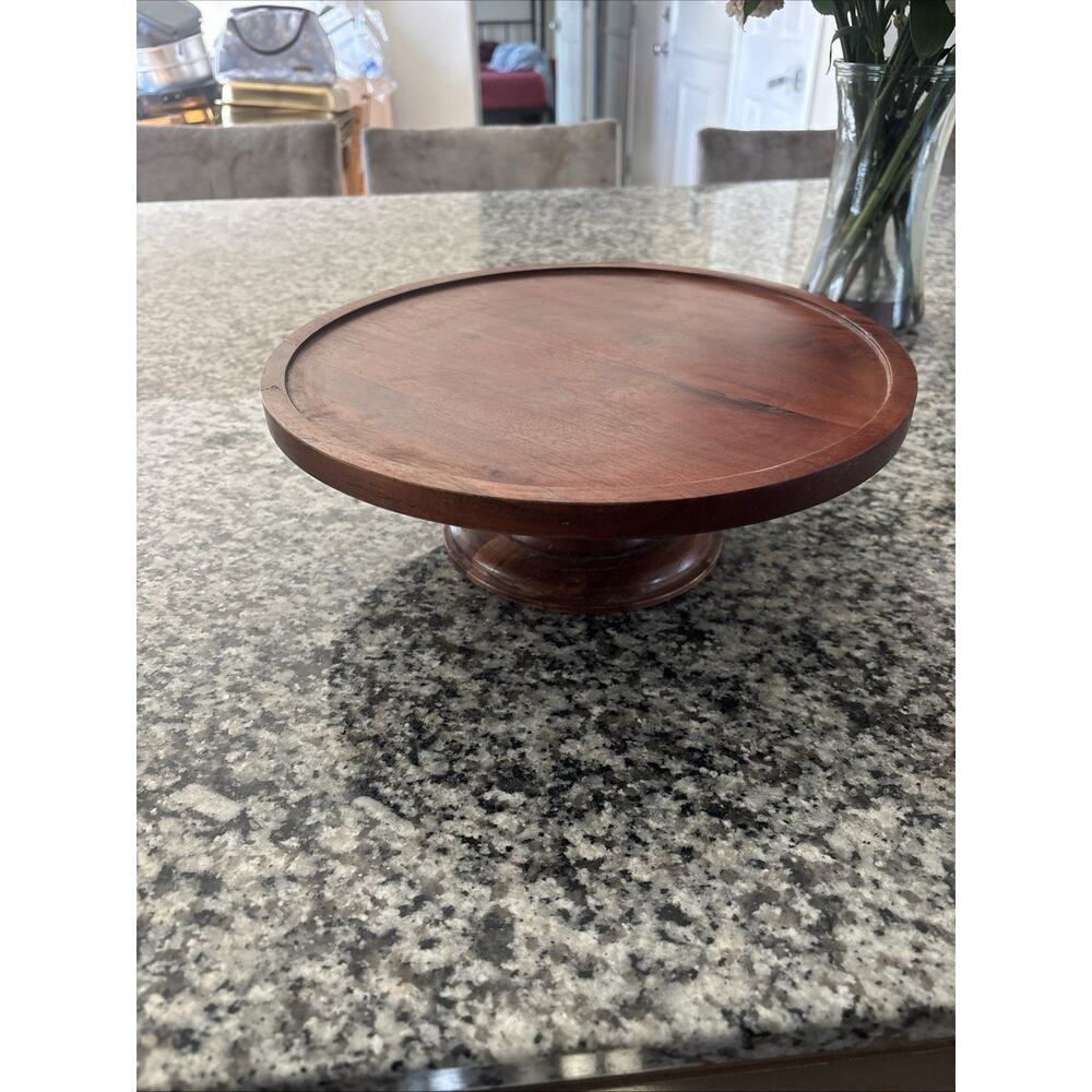 THRESHOLD 12" Tall Cake Stand ARJUN WOOD